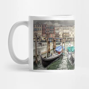 Rainy day on The Grand Canal in Venice Mug